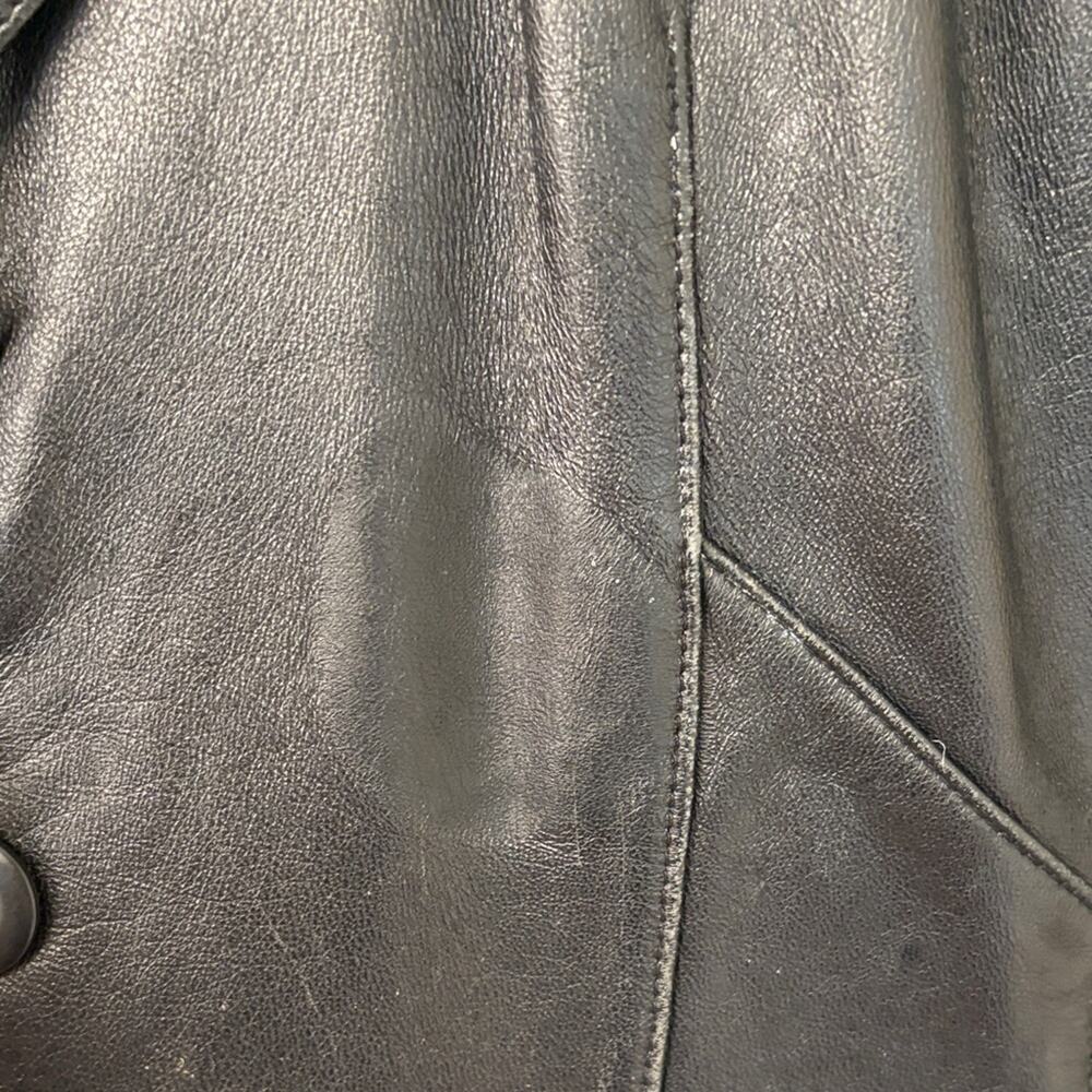 Wilson’s leather, black, genuine leather blazer jacket women’s large - Picture 7 of 11